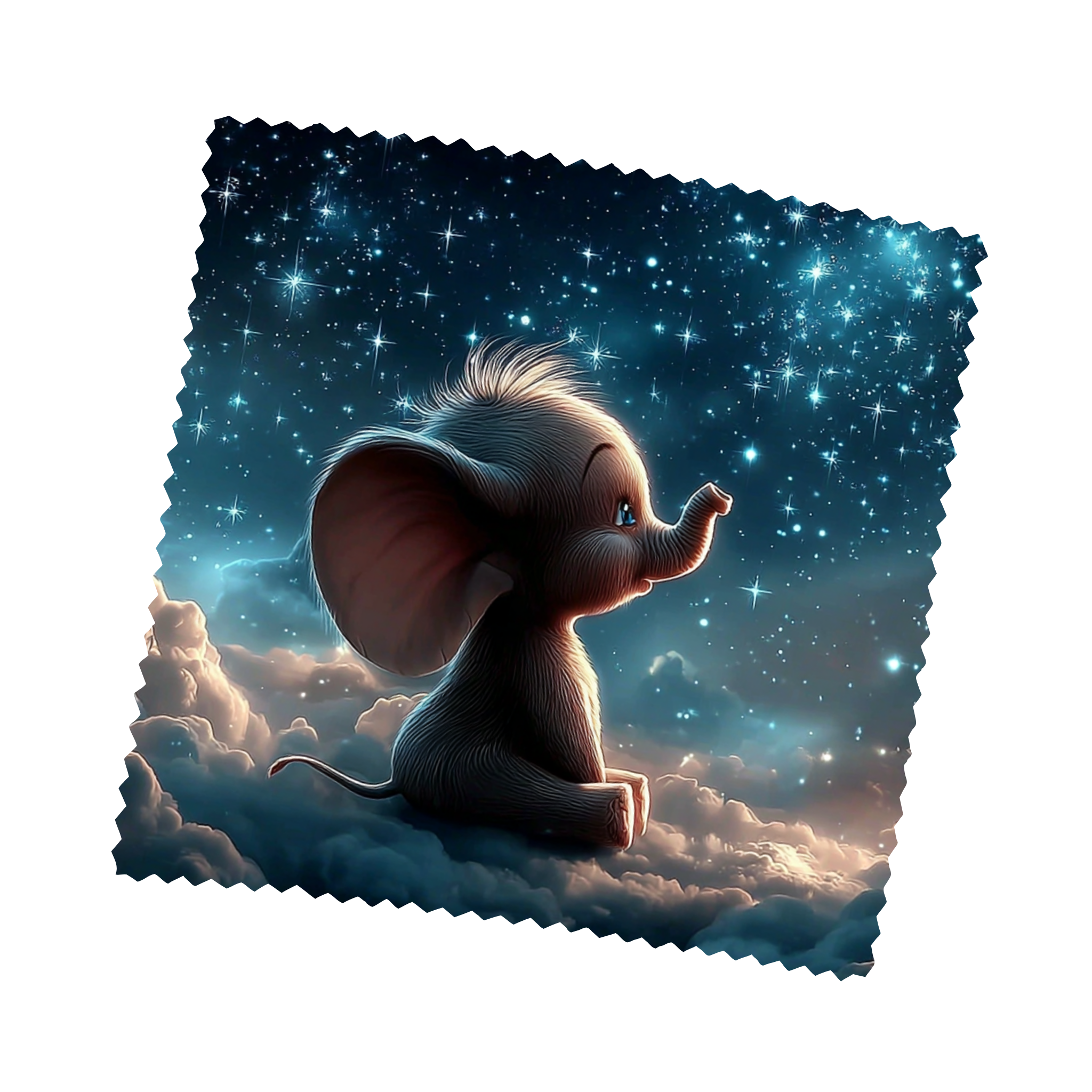 Brillenputztuch Elefant