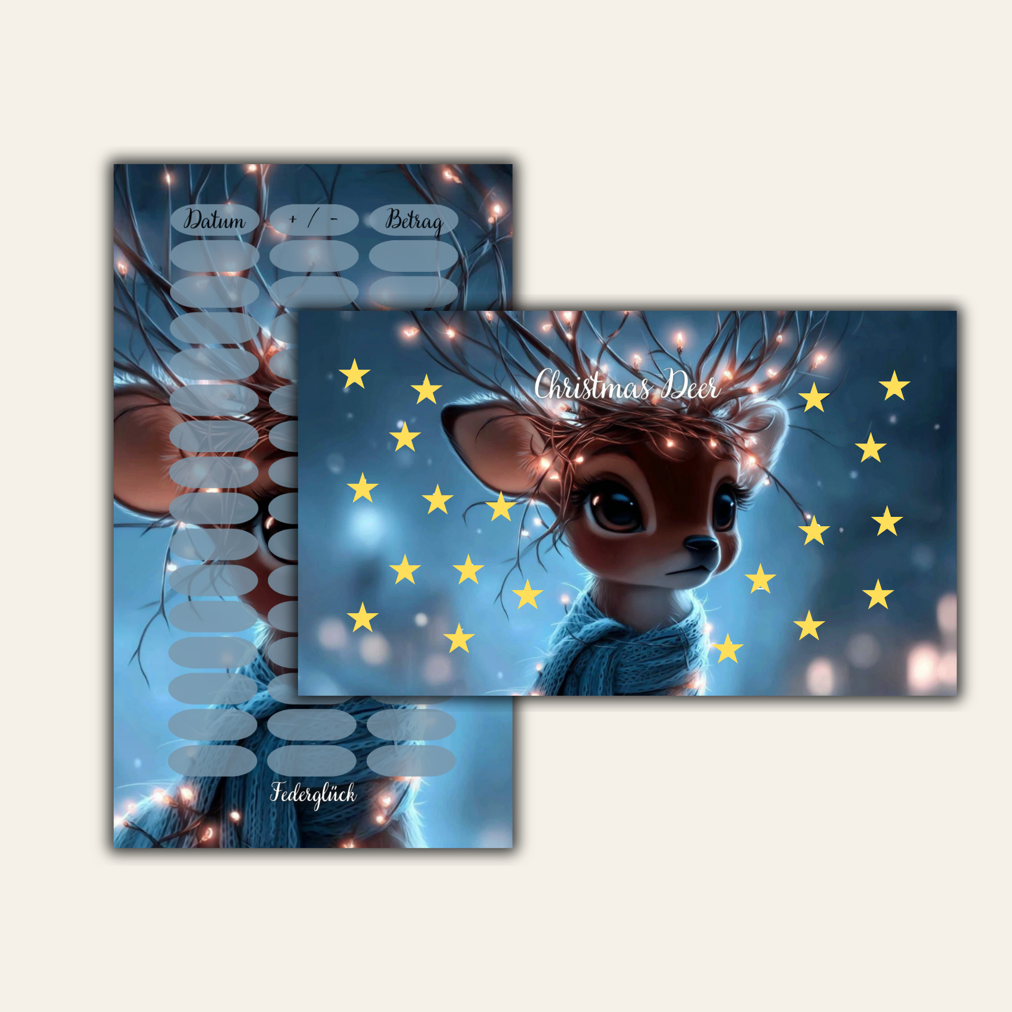 Sparchallenge Christmas Deer A6 *matt foliert* Einzelchallenge