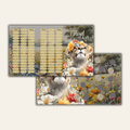 Sparchallenge Floral Lion A6 *matt foliert* 3er Klappkarte