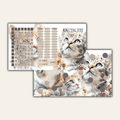 Sparchallenge Katzenliebe A6 *matt foliert* 3er Klappkarte