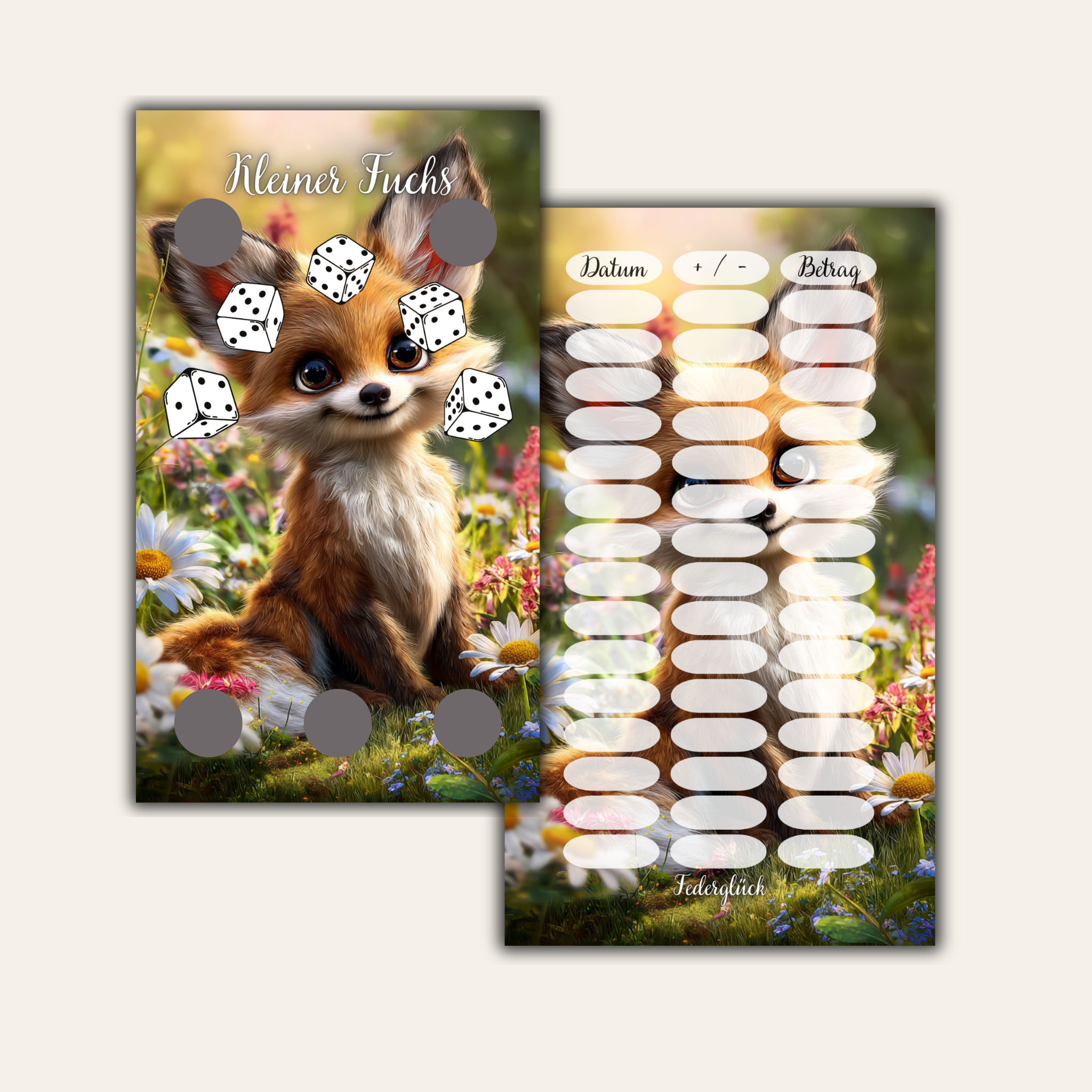Sparchallenge Kleiner Fuchs A6 *matt foliert* Einzelchallenge