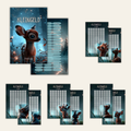 Sparchallenge Kleingeld Sternentiere A6 *matt foliert* Challengeset