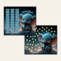 Sparchallenge Sternenelefant A6 *matt foliert* 2er Klappkarte
