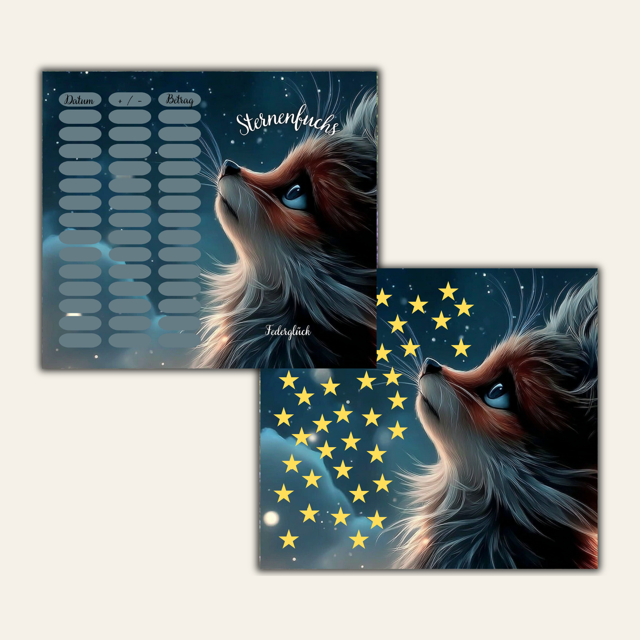 Sparchallenge Sternenfuchs A6 *matt foliert* 2er Klappkarte