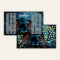 Sparchallenge Sternenhimmel Elefant A6 *matt foliert* 3er Klappkarte