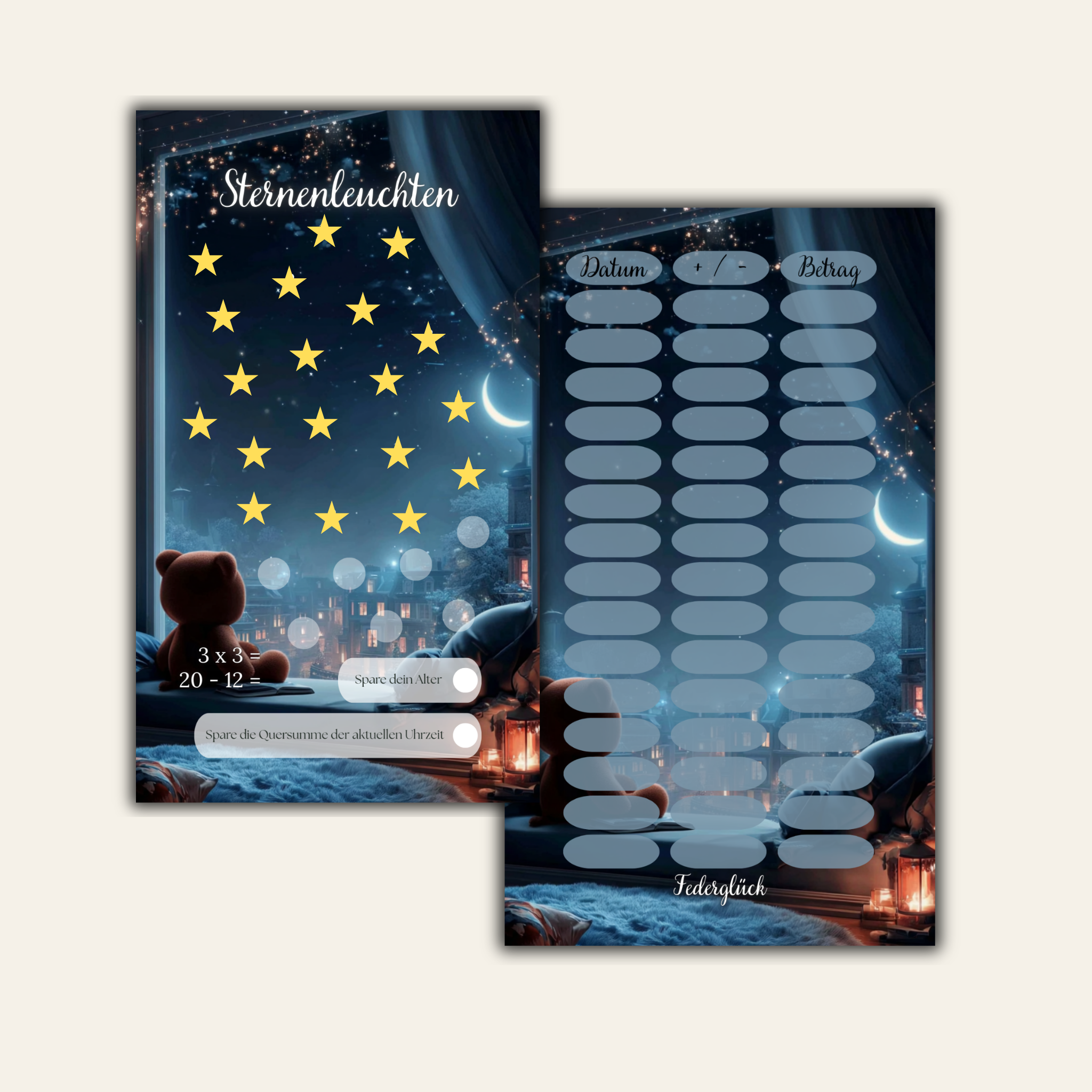 Sparchallenge Sternenleuchten A6 *matt foliert* Einzelchallenge