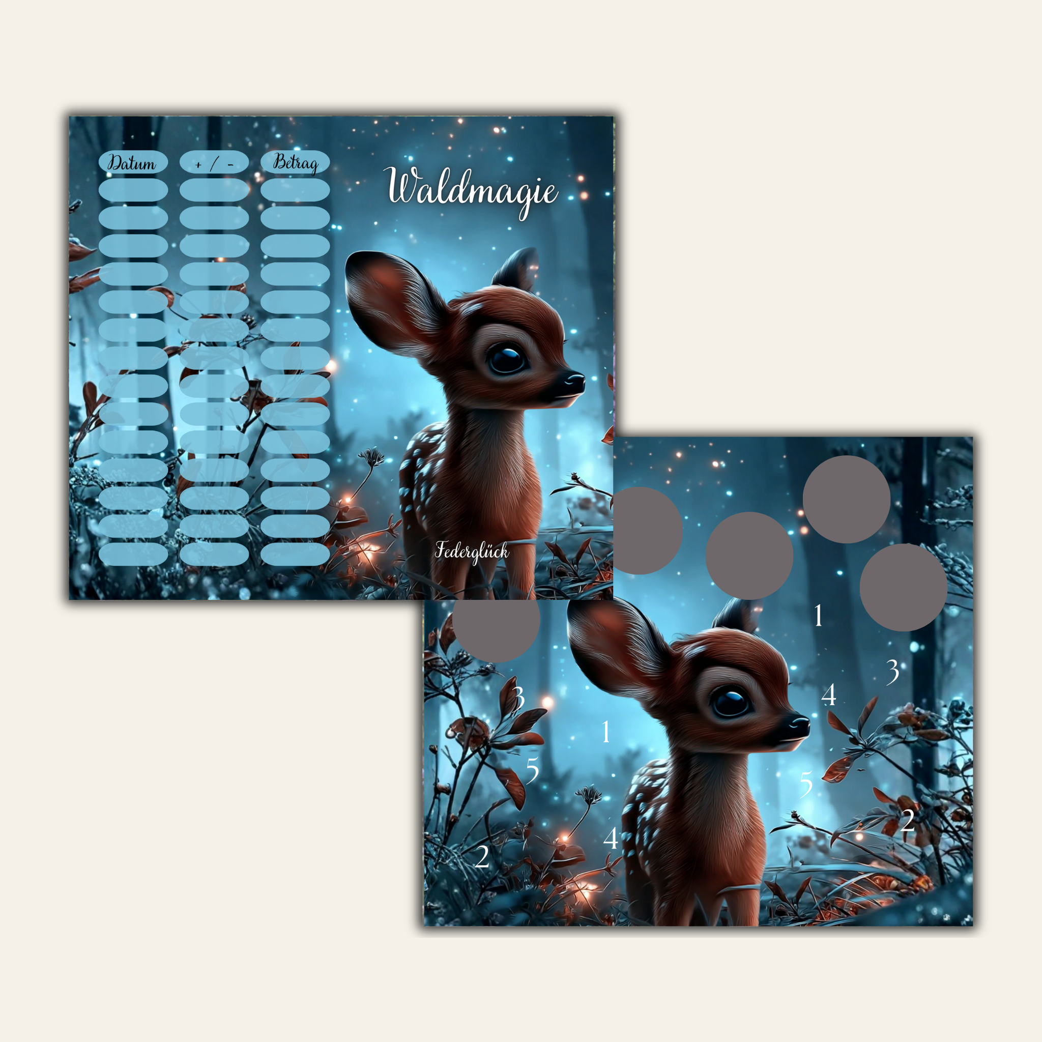 Sparchallenge Waldmagie A6 *matt foliert* 2er Klappkarte