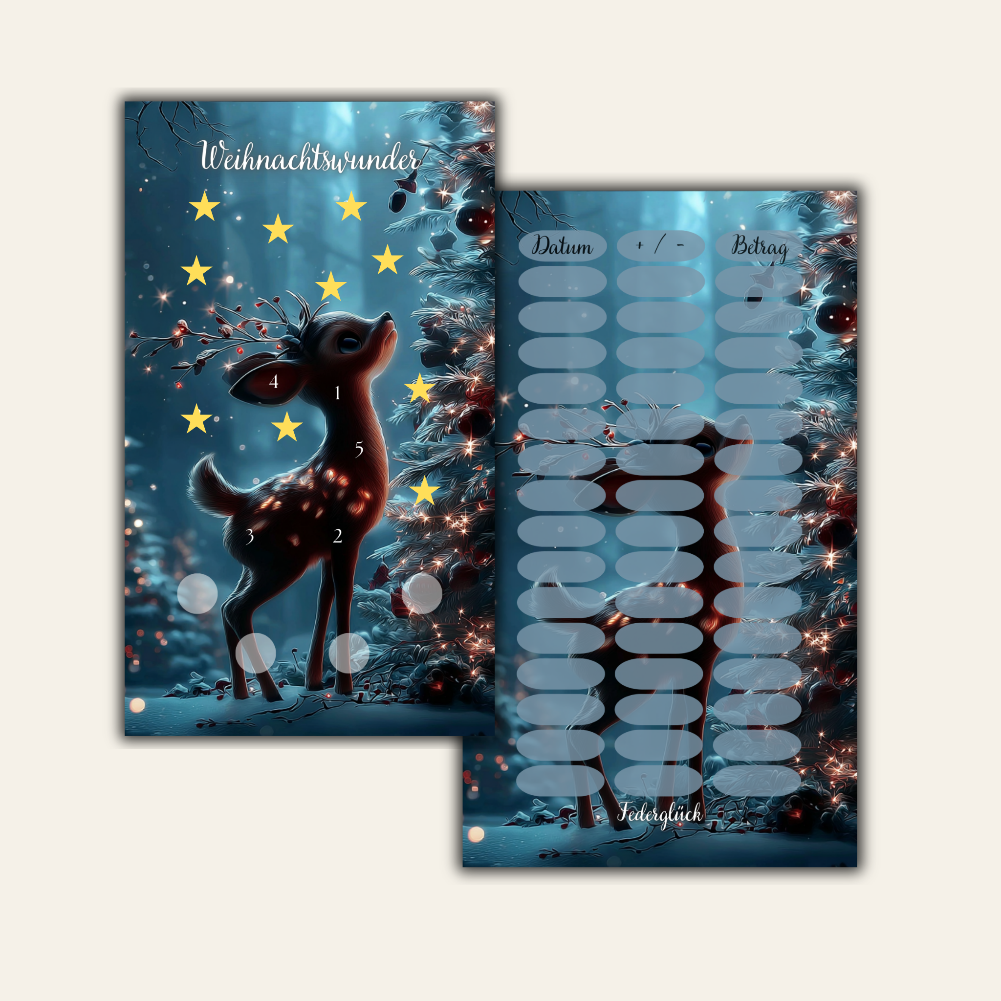 Sparchallenge Weihnachtswunder A6 *matt foliert* Einzelchallenge