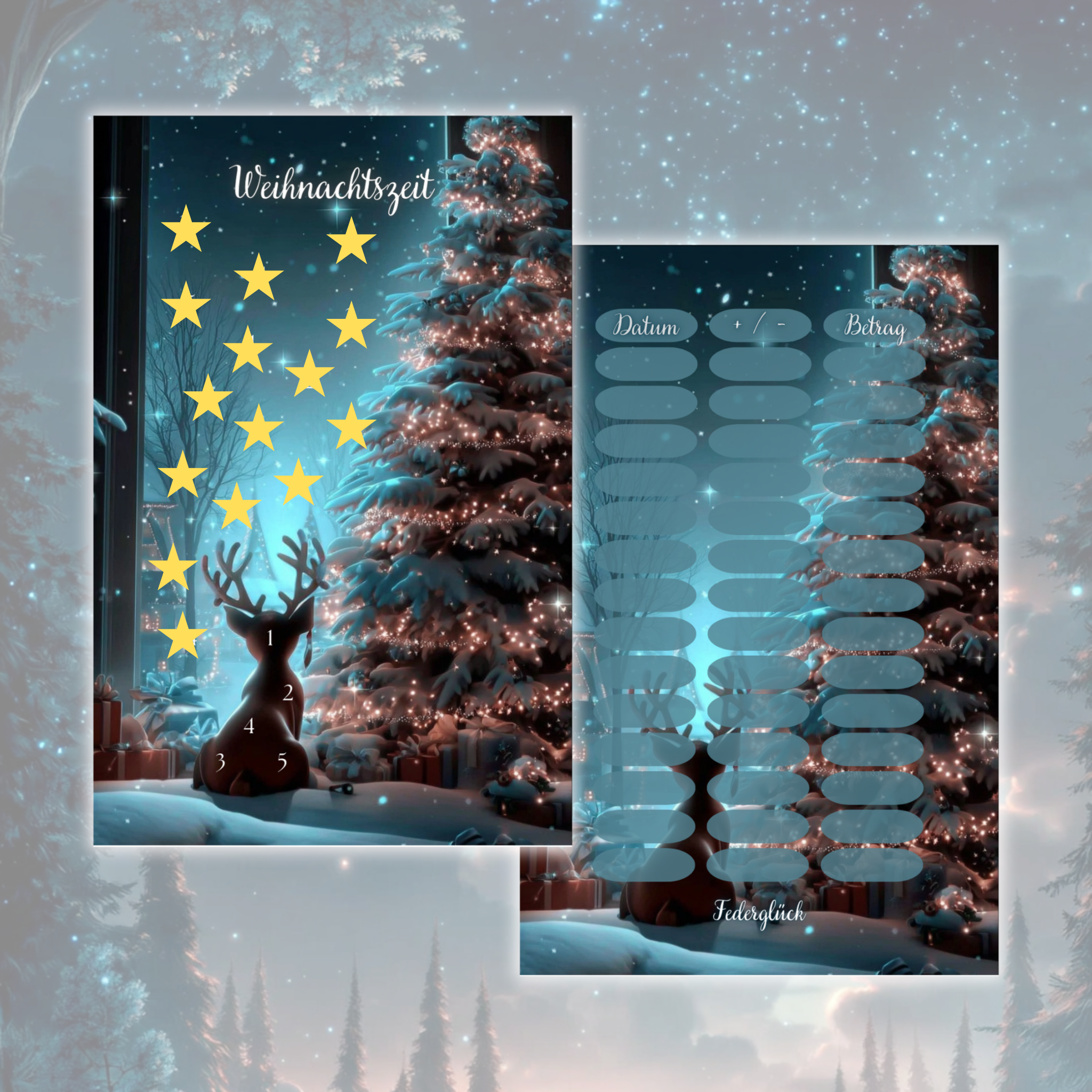 Sparchallenge Weihnachtszeit A7 *matt foliert* Einzelchallenge