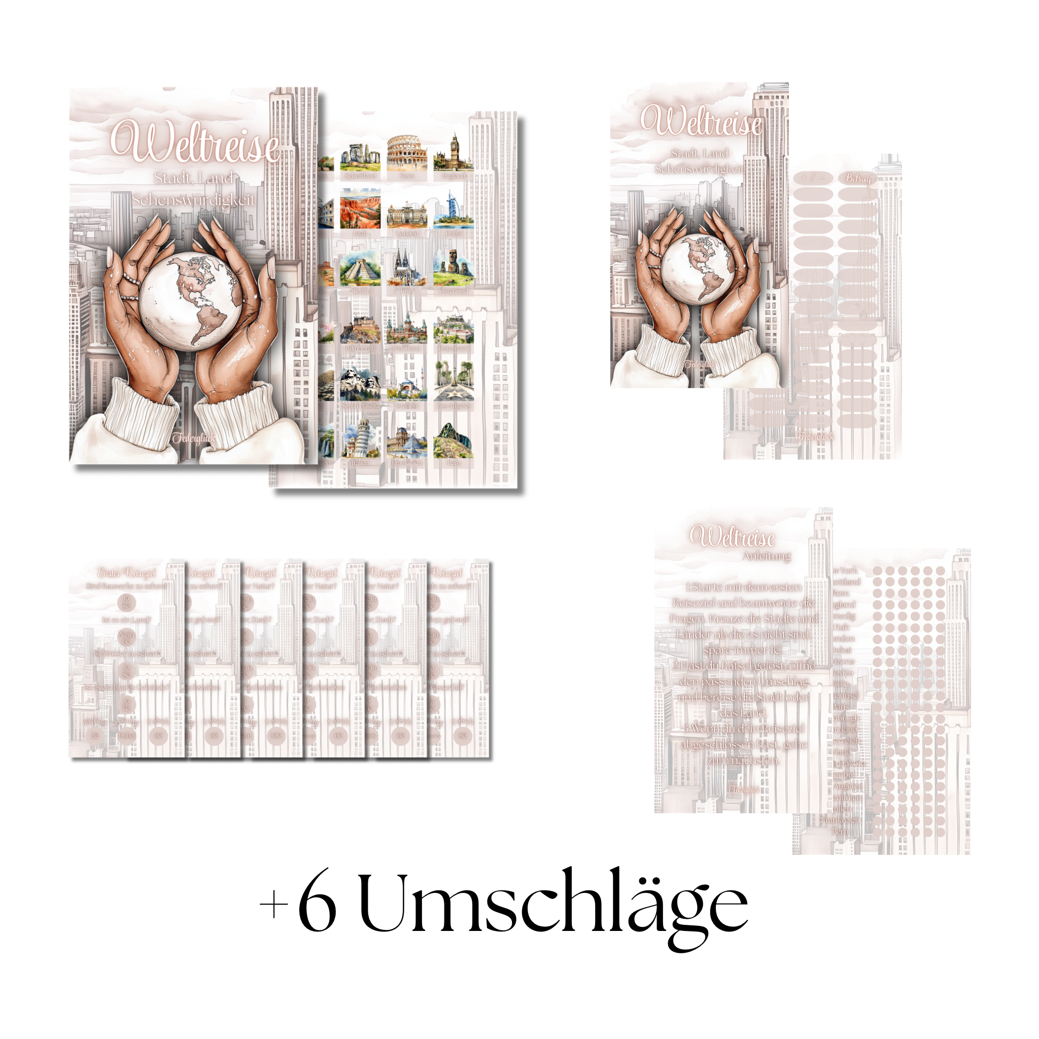 Weltreise Sparspiel A6