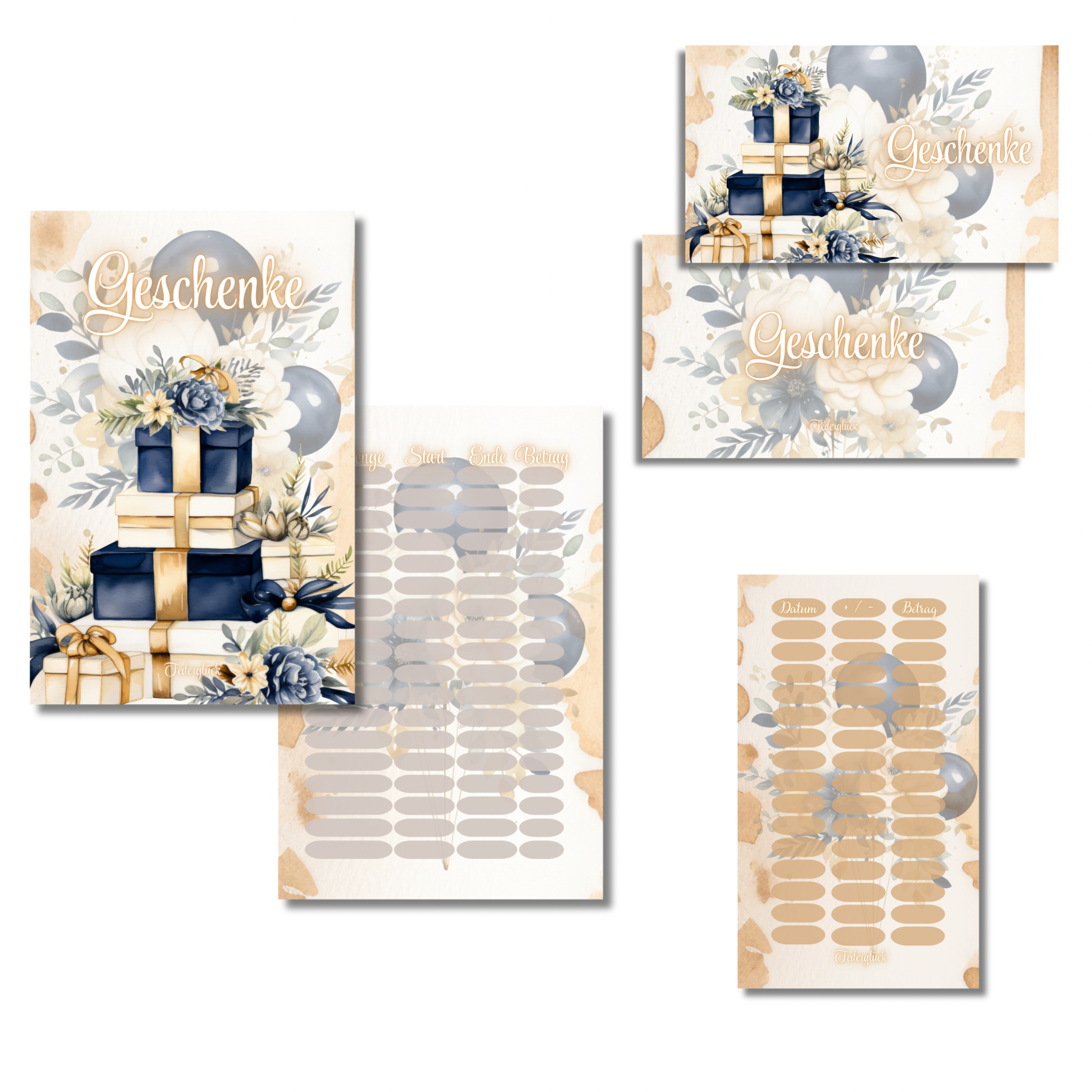 Deckblattset Geschenke *matt foliert*